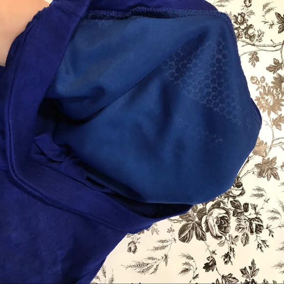 Royal Blue Sequin Tube Top - Picture 3 of 6